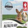 9lb Farm Fresh Organic Alfalfa Hay for Rabbits & Small Pets - USA Grown, High Protein & Fiber for Growth & Nursing