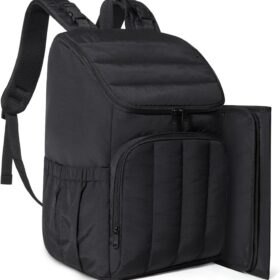 BAGSMART Quilted Diaper Bag Backpack – Large 25L Lightweight Travel Backpack with Insulated Pockets & Stroller Straps