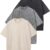 Arssm Men's Vintage Washed Oversized T-Shirts - 3 Pack Baggy Streetwear Tees