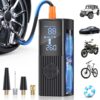 Cordless Tire Inflator Portable Air Compressor - 180PSI Digital Car Air Pump with Smart Gauge, Fast Inflation, LED Light & Auto Shut-Off for Vehicles, Motorcycles & Bicycles