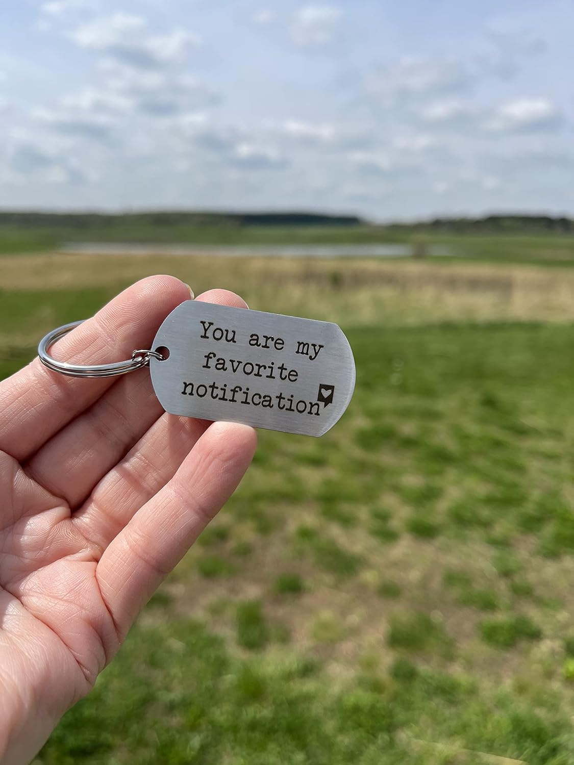 Long Distance Relationship Gifts - Matching Keychains for Boyfriend & Girlfriend - Cute, Durable Couples Key Ring Set for Him or Her - Romantic Birthday, Anniversary, & Valentine's Day Present