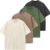 Men's Vintage Washed Cotton T-Shirt - Oversized, Loose Fit Unisex Short Sleeve Tee