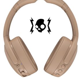 Skullcandy Crusher Evo Wireless Over-Ear Headphones - Adjustable Sensory Bass, 40-Hour Battery, Noise Isolating Bluetooth Headset with Mic (True Black)