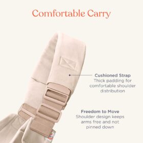 Ergobaby Upsie Hip Sling Baby Carrier – Ergonomic, Adjustable & Lightweight Infant Seat – Natural Beige