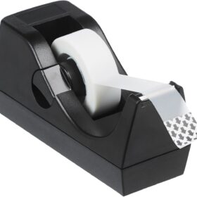 Amazon Basics Weighted Office Desk Tape Dispenser - Non-Slip, Durable, 3-Pack