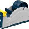 Excell ET-12270 Heavy-Duty Twin-Roll Steel Desk Tape Dispenser - 2 Inch Width, Non-Slip Base