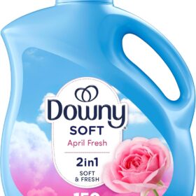 Downy Liquid Fabric Softener, April Fresh, 111 fl oz (Pack of 1) - 150 Loads, Odor Defense & Long-Lasting Scent