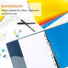 A4 Plastic Binder Dividers (3 Sets, 93 Total) – 1-31 Numbered Multicolor Index Tabs for 2, 3, and 4 Ring Binders