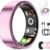 Smart Ring – Health & Fitness Tracker with Heart Rate, Sleep, & Steps – Waterproof Activity Ring for iPhone & Android (Lavender Pink, Size 10)