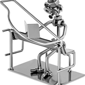 Broadway Gift Pianist Handcrafted Metal Musician Figurine – 7-Inch Artistic Home Décor & Music Lover Gift