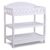 Delta Children Infant Changing Table with Waterproof Pad, Sturdy Wood Storage Station, White