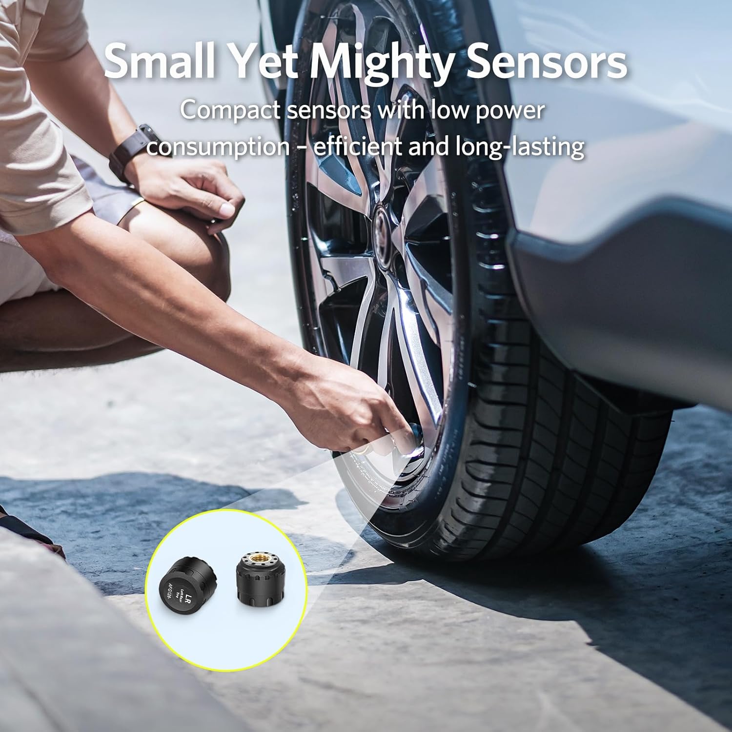 Tymate TM3 Solar TPMS for RV & Trucks – Color LCD Display with 4 Sensors