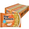 Nissin Top Ramen Chicken Flavor Noodle Soup, 3 Oz (Pack of 24) - Original Instant Ramen with No Added MSG