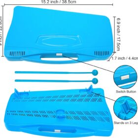Foraineam 25-Note Professional Glockenspiel Xylophone – Portable Percussion Instrument with Tuned Aluminum Keys, Durable Hard Case, and 2 Safe Mallets for Beginners and Kids