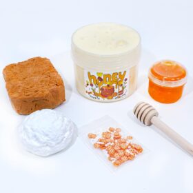 DIY Honey Comb Slime Kit - 7oz Thick & Glossy ASMR Scented Clay Putty with Mix-ins
