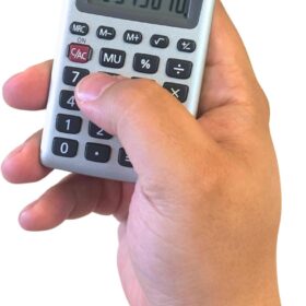 Casio HS-8VA Solar Powered Pocket Calculator - 8-Digit LCD Display, Battery Backup, Silver