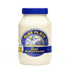 Blue Plate Real Mayonnaise, 30 Fl Oz Jar – Rich, Creamy Homestyle Mayo for Sandwiches, Salads & Sauces