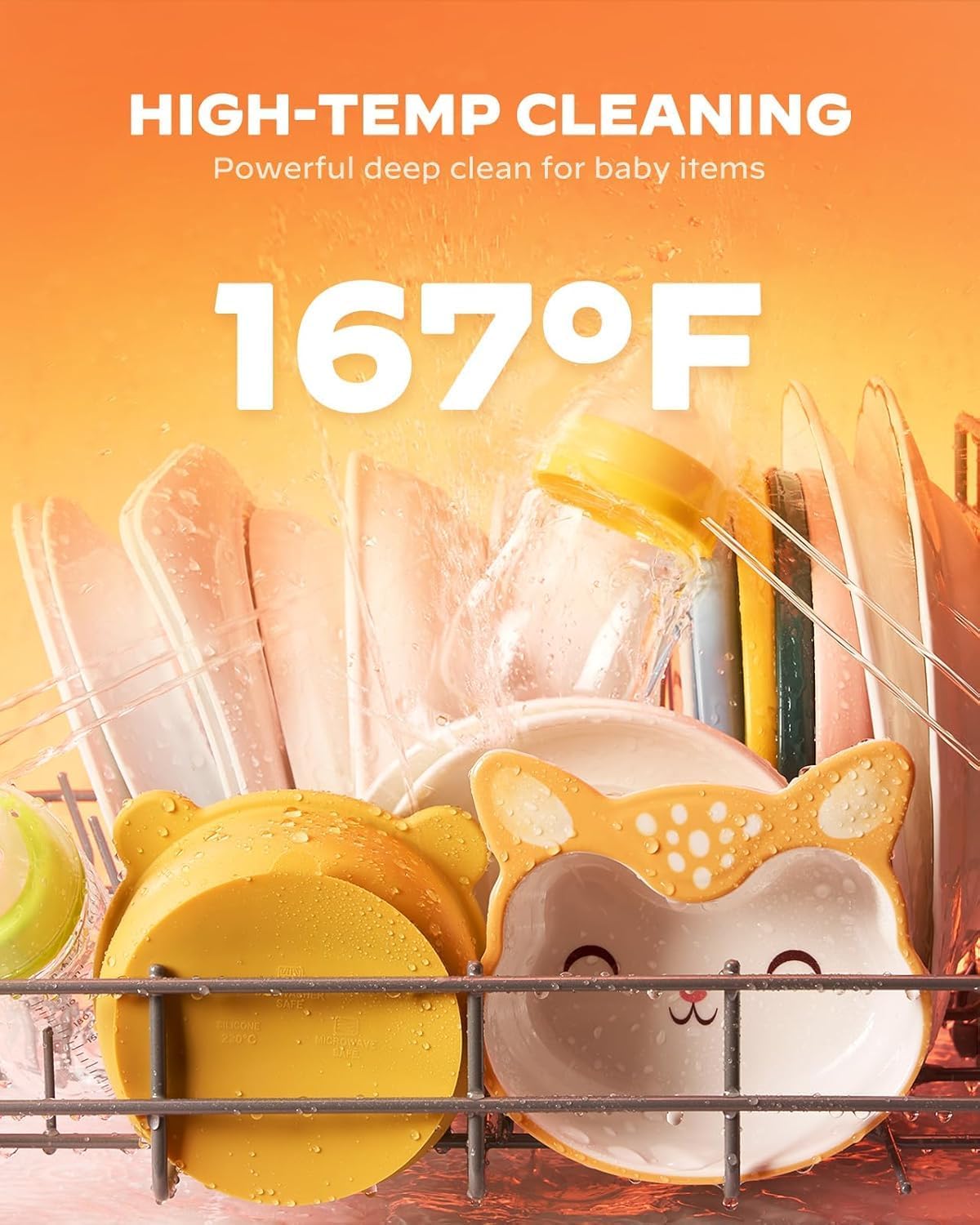 Silonn Countertop Dishwasher with 5L Water Tank - Portable Dishwasher, App Control, 8 Programs, 167°F Sanitizing & Auto Air Dry - No Hookup Needed for Apartments, RVs & Campers