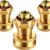 3-Pack Heavy Duty Brass Hose Nozzle – Adjustable Twist Garden Sprayer for Lawn, Car Wash & Cleaning