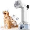 Electric Dog Shampoo Dispenser and Foaming Brush – Rechargeable Pet Bath Sprayer with 2 Modes, Massage Grooming Tool for Long & Short Hair