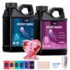 LET'S RESIN Crystal Clear Epoxy Resin Kit (34oz) - 1:1 Ratio Bubble-Free Casting & Coating for Art, Jewelry & DIY Crafts