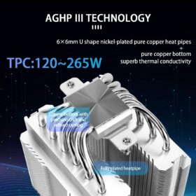 Thermalright Peerless Assassin 120 SE ARGB CPU Air Cooler – Dual 120mm PWM Fans, 6 Heat Pipes, AGHP Technology for Intel LGA 1700/115X and AMD AM4/AM5