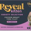 Reveal Natural Wet Kitten & Cat Food - Grain Free, High Protein Chicken & Tuna Variety in Broth - 8 x 2.47 oz Cans