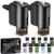Smart Car Air Freshener Diffuser with Essential Oils – Auto On/Off Vent Clip, 3 Intensity Modes, Premium Aluminum Alloy, 2-Pack Set with 10 Scent Bottles