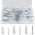 Vmuter 114Pcs Heavy Duty Self-Drilling Drywall Anchors Kit – 3 Sizes of Ribbed Plastic Wall Anchors & Screws for Hanging TVs, Shelves, and Mirrors