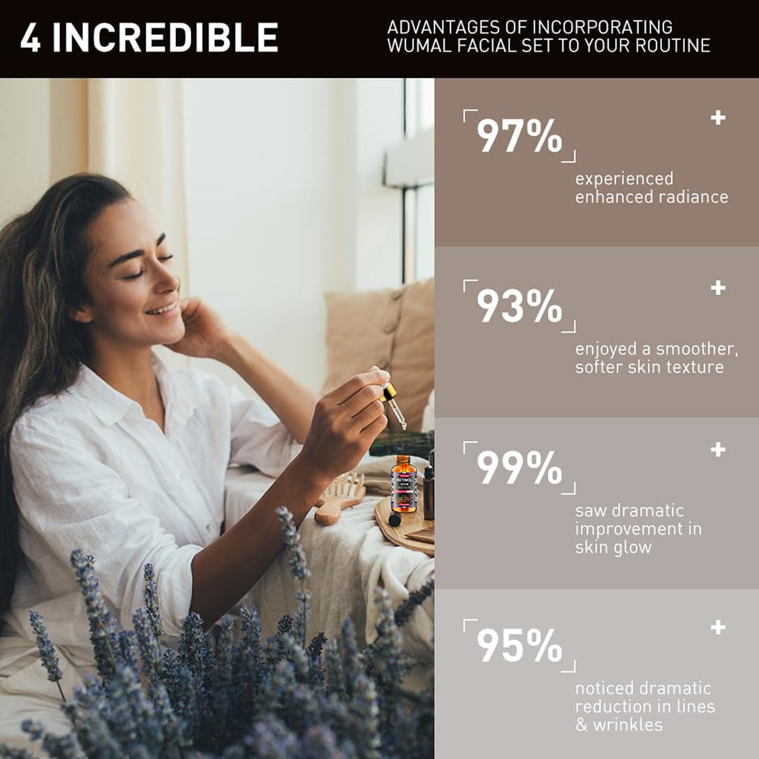 3-Piece Anti-Aging Face Serum Set – Vitamin C, Retinol & Hyaluronic Acid for Brightening, Firming & Hydrating