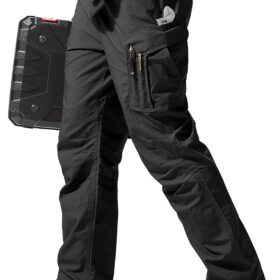 FREE SOLDIER Men's Tactical Ripstop Cargo Pants - Lightweight, Water-Resistant Work Hiking Trousers with Multi-Pockets