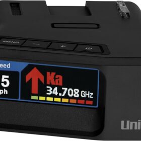 Uniden R7 Extreme Long-Range Radar Detector: Dual-Antenna System with Built-in GPS, Real-Time Speed & Red Light Camera Alerts, and Voice Notifications