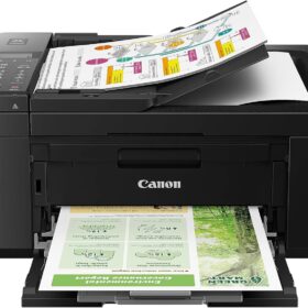 Canon PIXMA TR4720 Wireless All-In-One Inkjet Printer with Auto Document Feeder, Fax, and Mobile Printing (Black)
