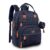 BabbleRoo Diaper Bag Backpack – Spacious, Water-Resistant Baby Travel Tote with Changing Pad, Stroller Straps & Insulated Pockets (Navy Blue)