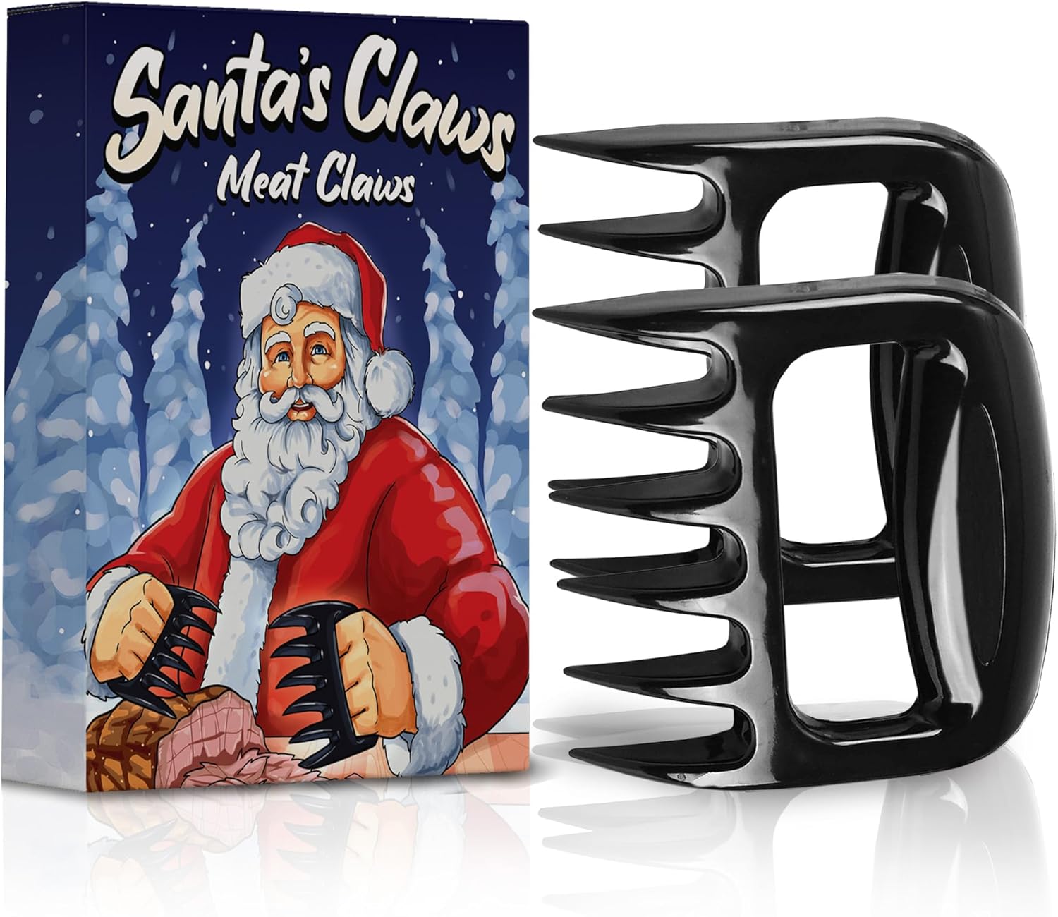 Meat Shredder Claws - Heavy Duty BBQ Pulled Pork & Beef Forks - Ergonomic Heat Resistant Kitchen Tools for Grilling, Smoking, & Meat Handling - Unique Christmas Stocking Stuffer & White Elephant Gift Idea for Men & Dad