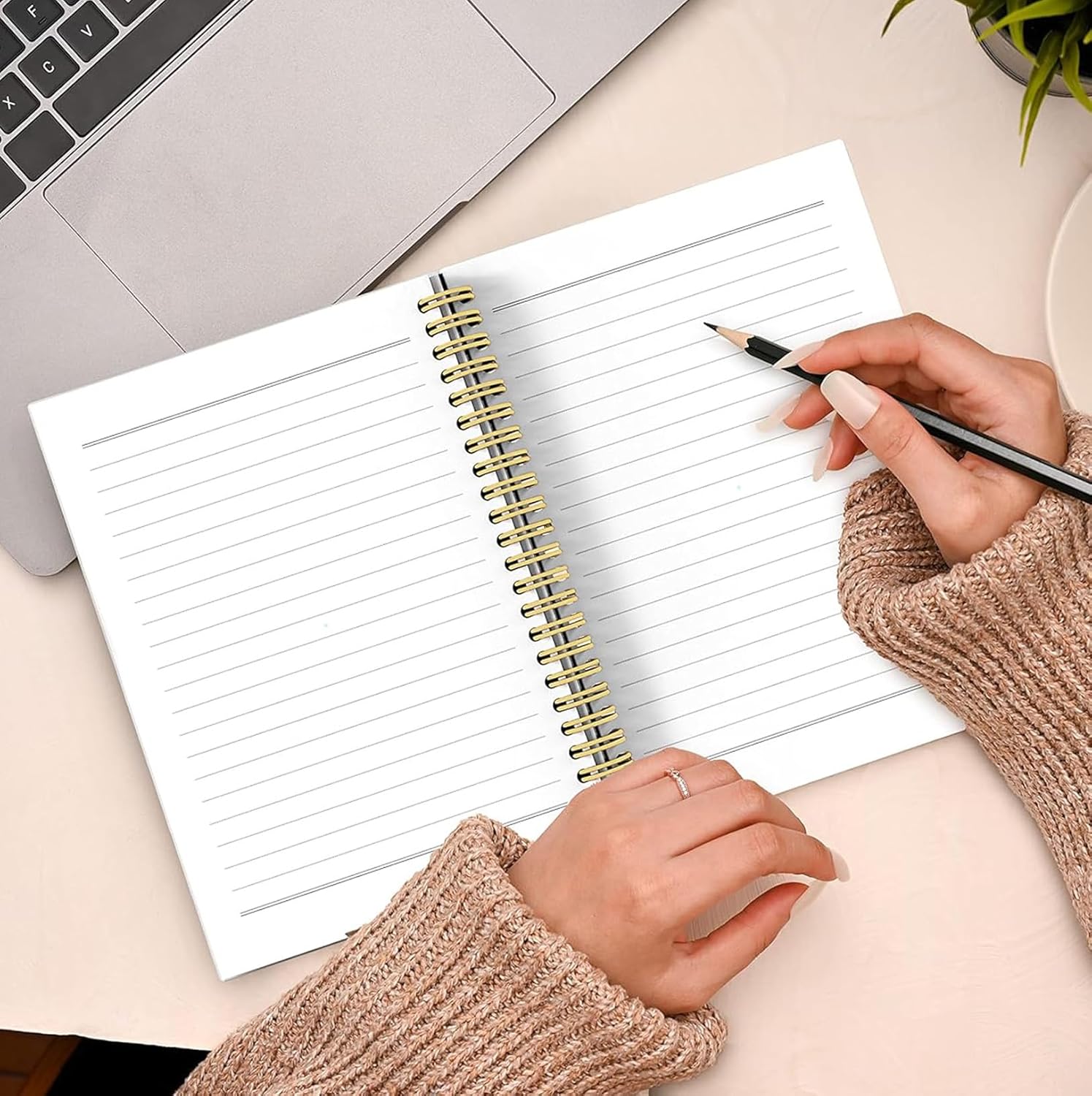 bitCNY Hot Pink Spiral Notebook – Stylish Teacher Appreciation Gift & Premium Keepsake Journal (5.5 x 8.5 Inches)