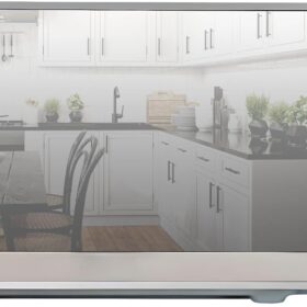 Total Chef 0.7 Cu. Ft. Countertop Microwave Oven - 700W Stainless Steel Compact Digital Microwave with 10 Inch Turntable & Pre-Set Menu Functions