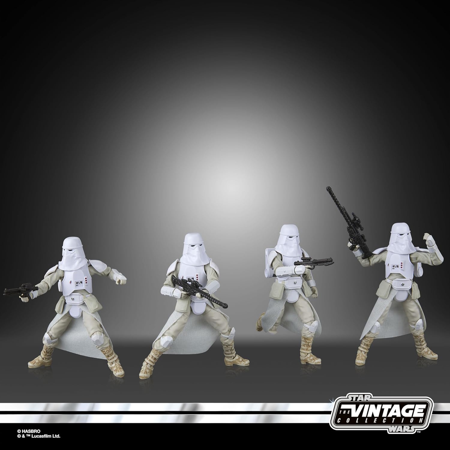 Star Wars The Vintage Collection Snowtrooper 4-Pack - 3.75-Inch Scale Empire Strikes Back Action Figures