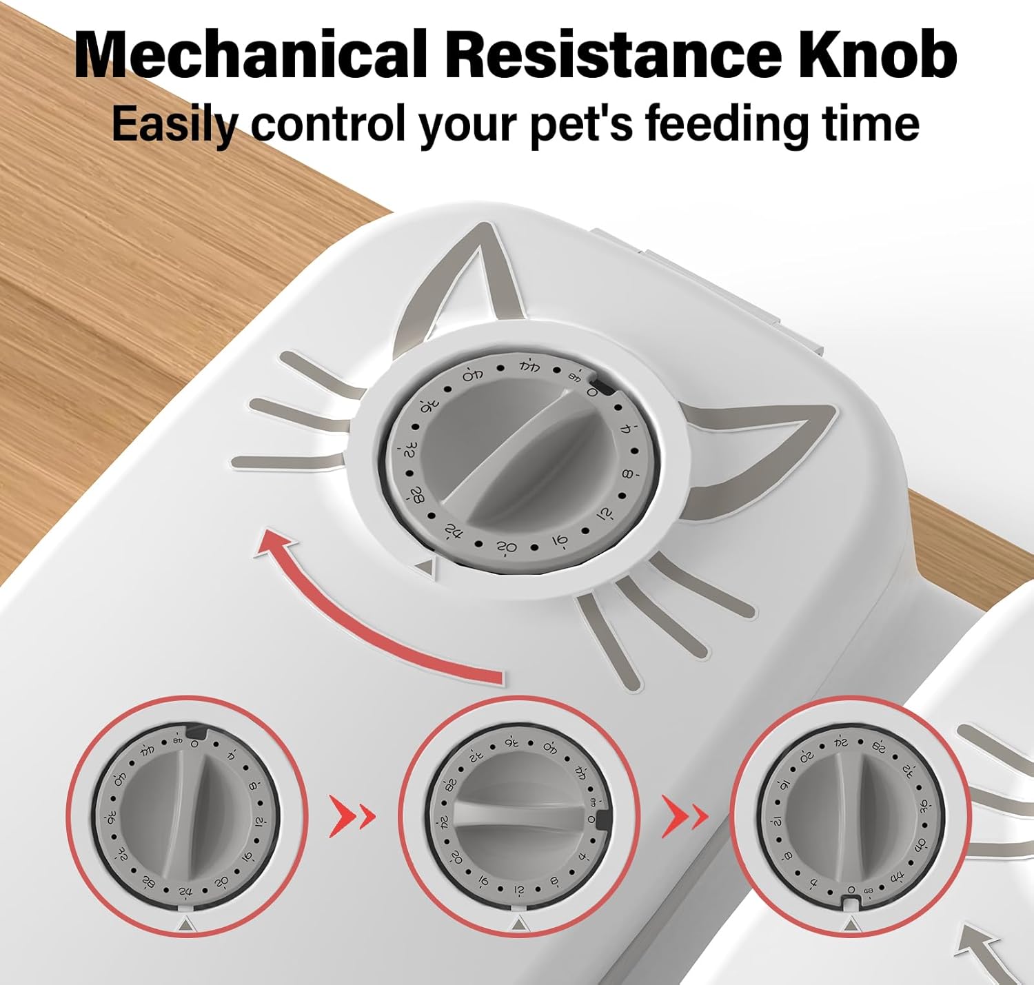 Automatic 2-Meal Wet & Dry Cat Feeder with 48H Timer & Ice Packs - Dishwasher Safe BPA-Free Pet Dispenser for Cats & Small Dogs