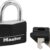 Master Lock 141D Covered Aluminum Padlock - Hardened Steel Shackle, Vinyl Weather Resistant Body, Keyed Gym & Outdoor Locker Lock