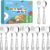DRKIO Kids Stainless Steel Utensils Set – 12-Piece Toddler Flatware with Safe, Ergonomic Handles & Fun Animal Designs (Dishwasher Safe)