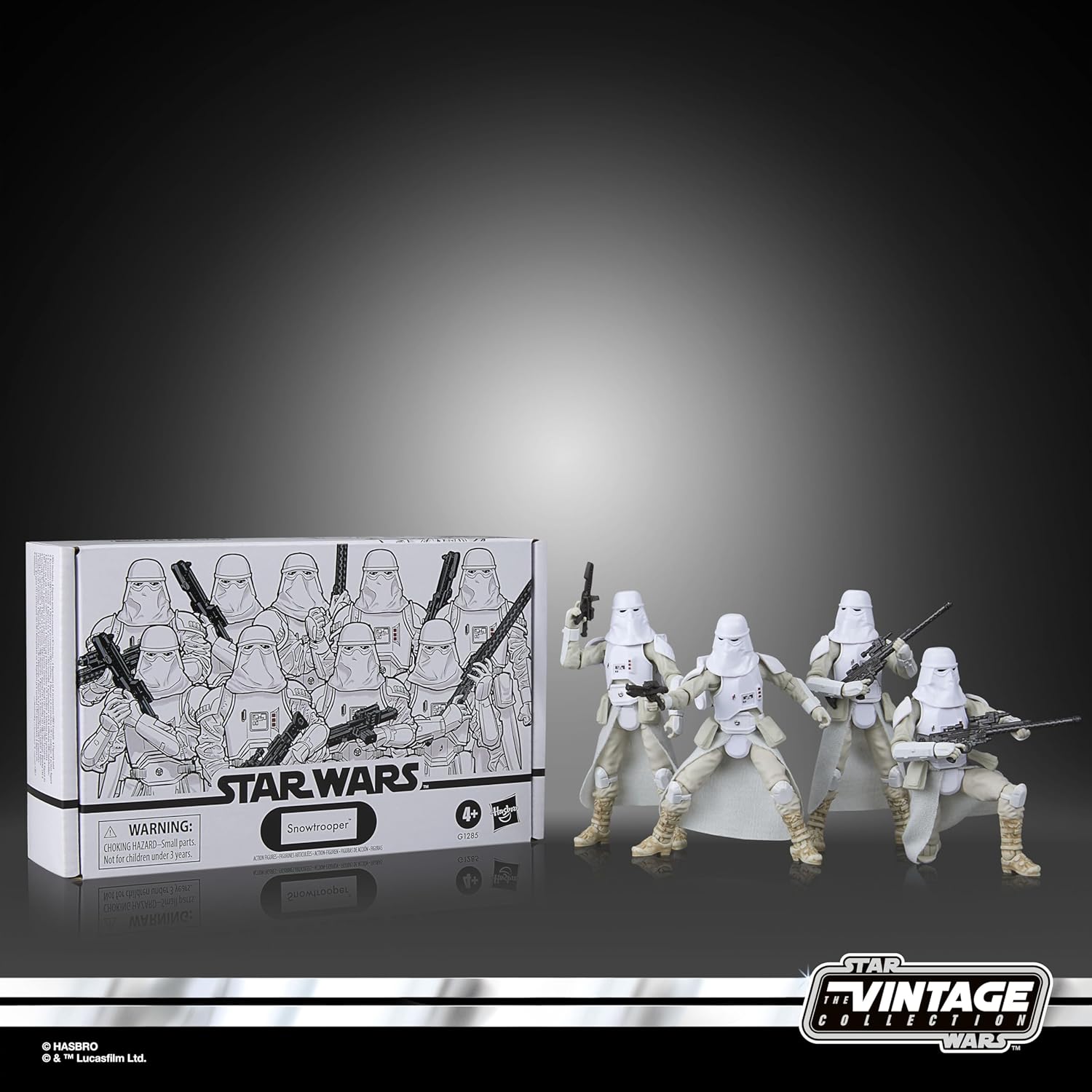 Star Wars The Vintage Collection Snowtrooper 4-Pack - 3.75-Inch Scale Empire Strikes Back Action Figures