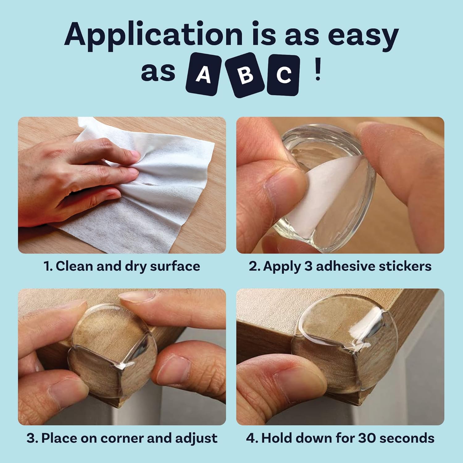 Clear Corner Protectors for Baby Proofing (24 Pack) – Premium PVC Edge & Table Bumpers for Ultimate Safety