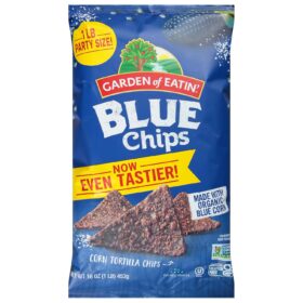Garden of Eatin' Organic Blue Corn Tortilla Chips - 1 lb Non-GMO, Gluten-Free Snack