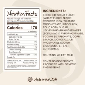 Stonewall Kitchen Buttermilk Pancake & Waffle Mix – 16 oz Premium Gourmet Breakfast Mix