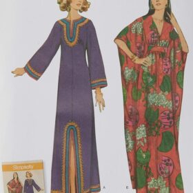 Simplicity 8505 Vintage 1970s Women's Ankle-Length Caftan Sewing Pattern Kit (Sizes 10-20)