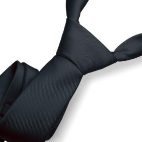 RBOCOTT Men's Classic Solid Color Formal Necktie – Premium Silk-Like Tie for Business, Weddings, and Black Tie Events