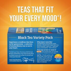 Twinings Signature Blend Variety Pack – 40 Count Assorted Black Tea Bags (English Breakfast, Earl Grey, Irish Breakfast, Lady Grey)