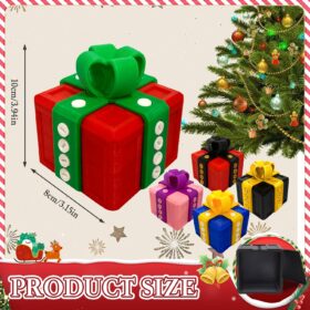 PUEEZOC Puzzle Prank Gift Box - Hard to Open 3D Printed Gag Container with Screws - Fun & Annoying Birthday Present Storage for Adults & Friends (Black Gold)