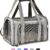 Henkelion TSA Approved Small Dog & Cat Carrier – Grey, Soft-Sided & Collapsible Travel Bag (Up to 15 lbs)